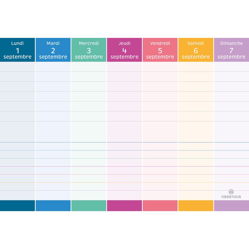 3664447221625-Calendrier d'organisation Hebdo Planning - 18 x 23 cm - 52 feuillets - Oberthur-P_405228535_2-1