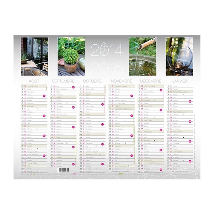 3664447218694-Calendrier Color Story - 6 mois par face - 21 x 26,5 cm - Oberthur-P_405228555_1-1