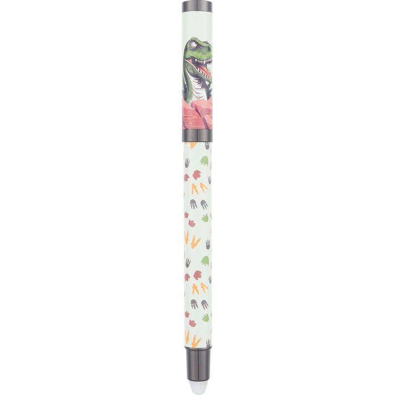 3664447195735-Stylo roller gomme Animaux - 5 decors assortis - Oberthur-P_405228586_1-0