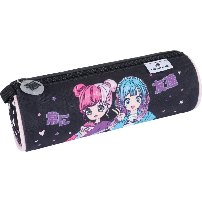 3664447198835-Trousse ronde Manga girl - 1 compartiment - Oberthur-P_405228632_1-0