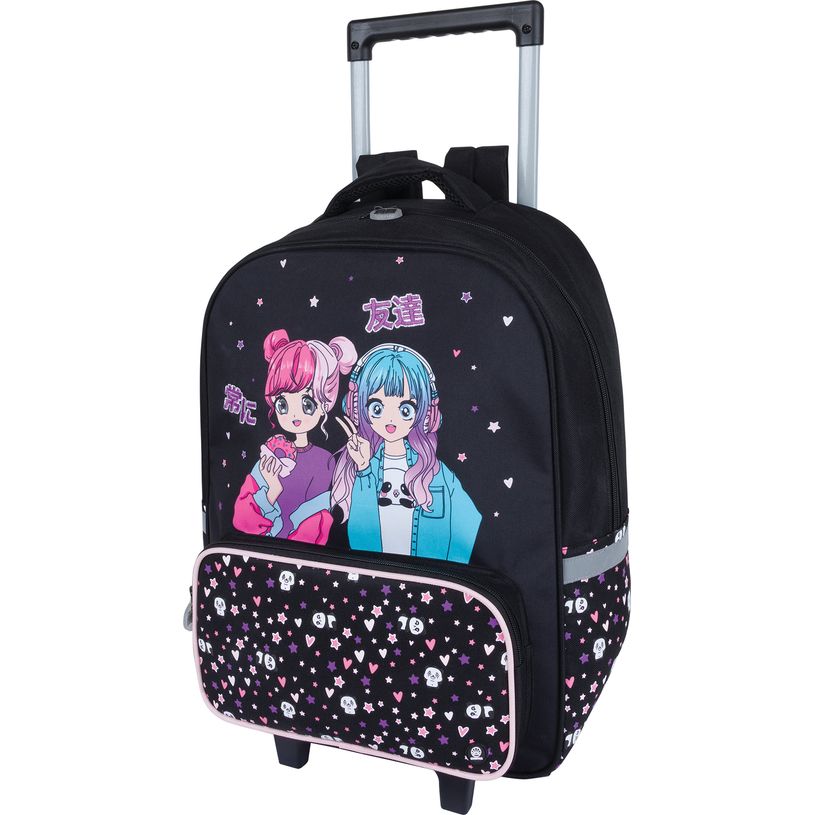 3664447198859-Sac à dos à roulettes Manga girl - 1 compartiment - Oberthur-P_405228634_1-0