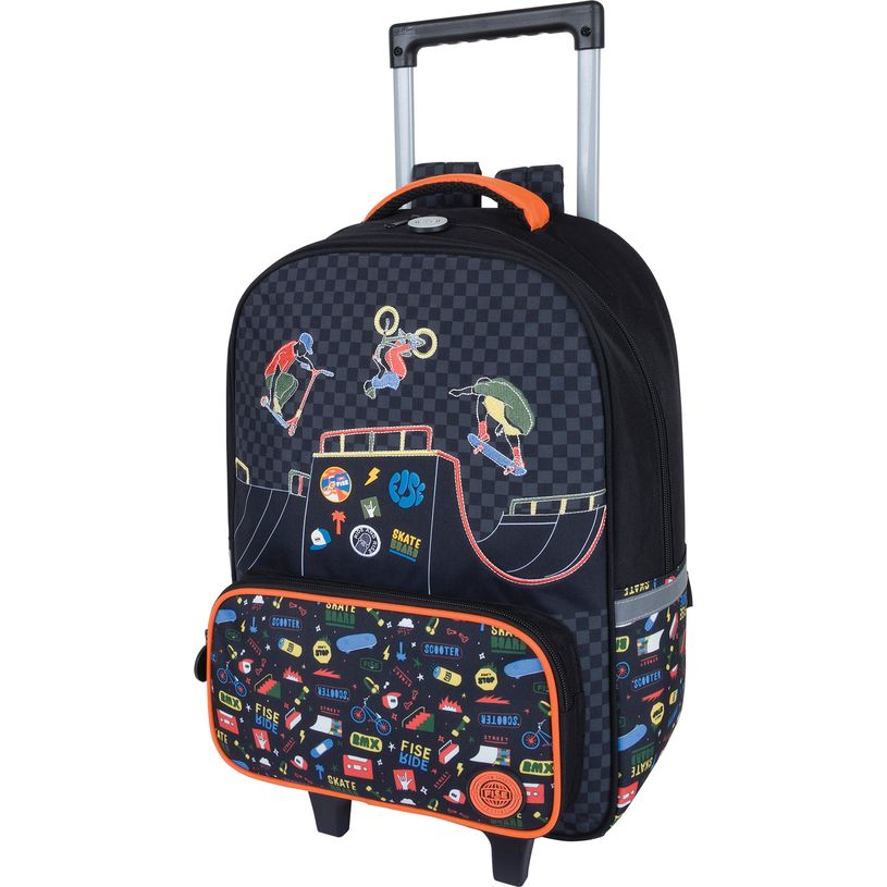 3664447200798-Sac à dos à roulettes Fise Primaire - 1 compartiment - Oberthur-P_405228651_1-0