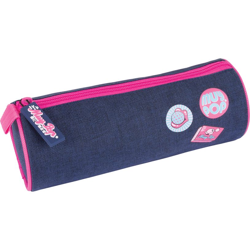 3664447200712-Trousse ronde Muy Pop Fille - 1 compartiment - Oberthur-P_405228662_1-0