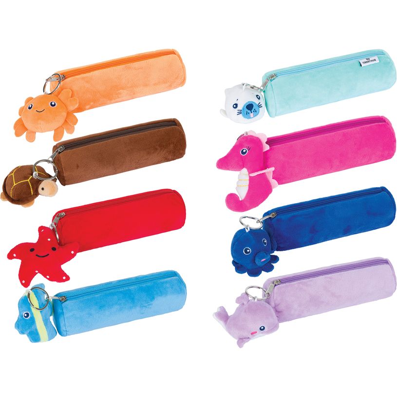 3664447193007-Trousse Peluche porte-clé - 1 compartiment - différents modèles disponibles - Oberthur-P_405228678_1-0