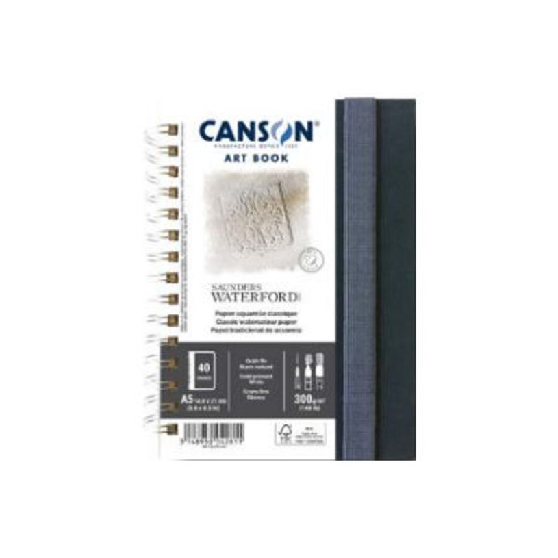 3148950042798-Canson Art Book Saunders Waterford - Livre d'art - reliure à anneaux métalliques - A5 (210 x148 mm) -P_405228702_1-0