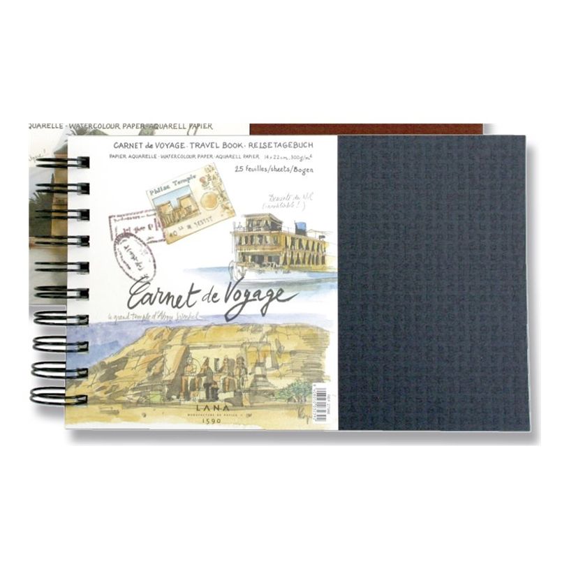 4011367102524-Hahnemühle LANA - Livre de voyage - reliure à anneaux métalliques - 140 x 220 mm - 25 f-P_405228703_1-0