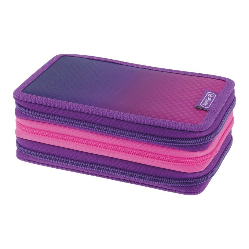4008110371955-Herlitz - Trousse - 31 éléments - polyester - violet, rose-P_405228759_1-0