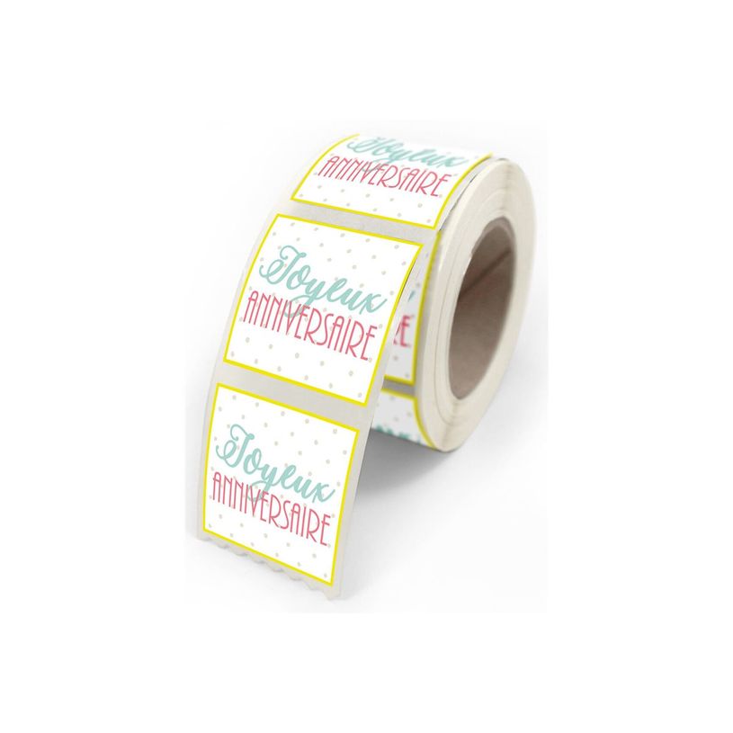 3281650479157-Créastyl Simple - Étiquettes cadeau "joyeux anniversaire" - 4 cm x 3.5 cm-P_405228790_3-2