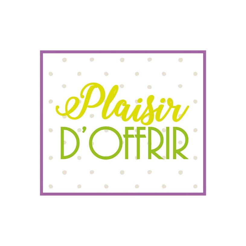 3281650479195-Créastyl Simple - Étiquettes cadeau "plaisir d'offrir" - 4 cm x 3.5 cm-P_405228826_3-2