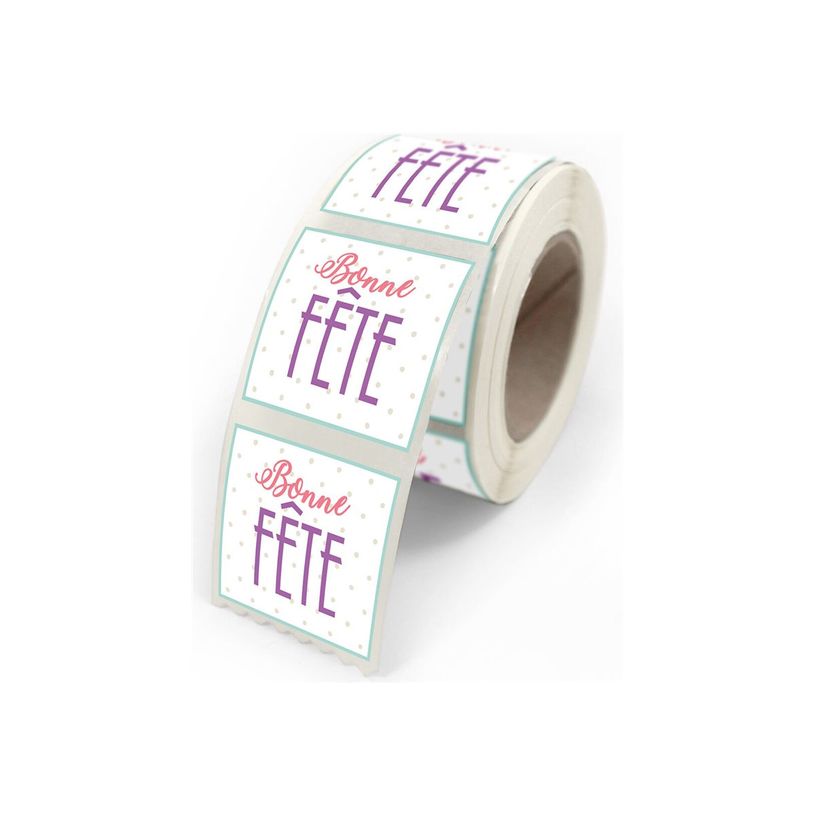 3281650479171-Créastyl Simple - Étiquettes cadeau "Bonne fête" - 4 cm x 3.5 cm-P_405228844_1-0