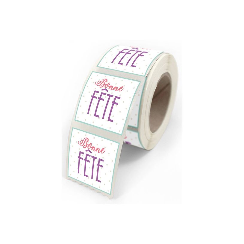 3281650479171-Créastyl Simple - Étiquettes cadeau "Bonne fête" - 4 cm x 3.5 cm-P_405228844_3-1