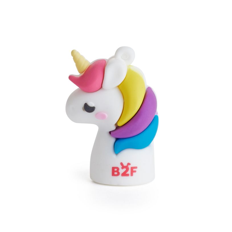 8422593119396-Back to Fun -   Taille-crayons Licorne kawaii en silicone -  parfait pour les enfants--0