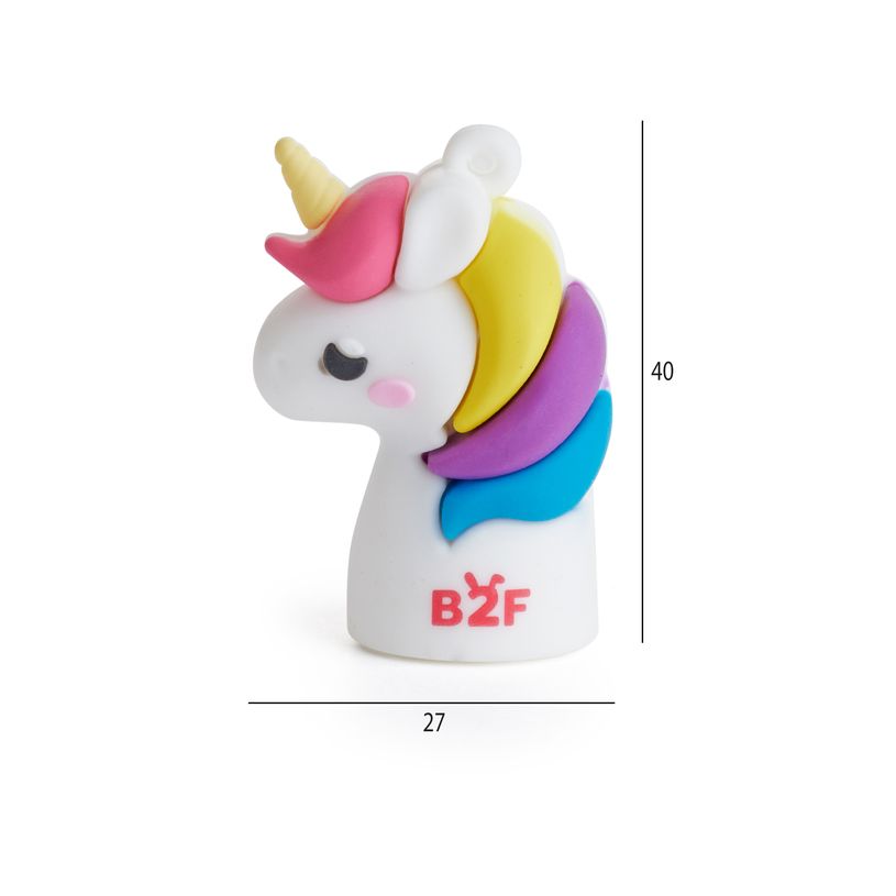 8422593119396-Back to Fun -   Taille-crayons Licorne kawaii en silicone -  parfait pour les enfants--1