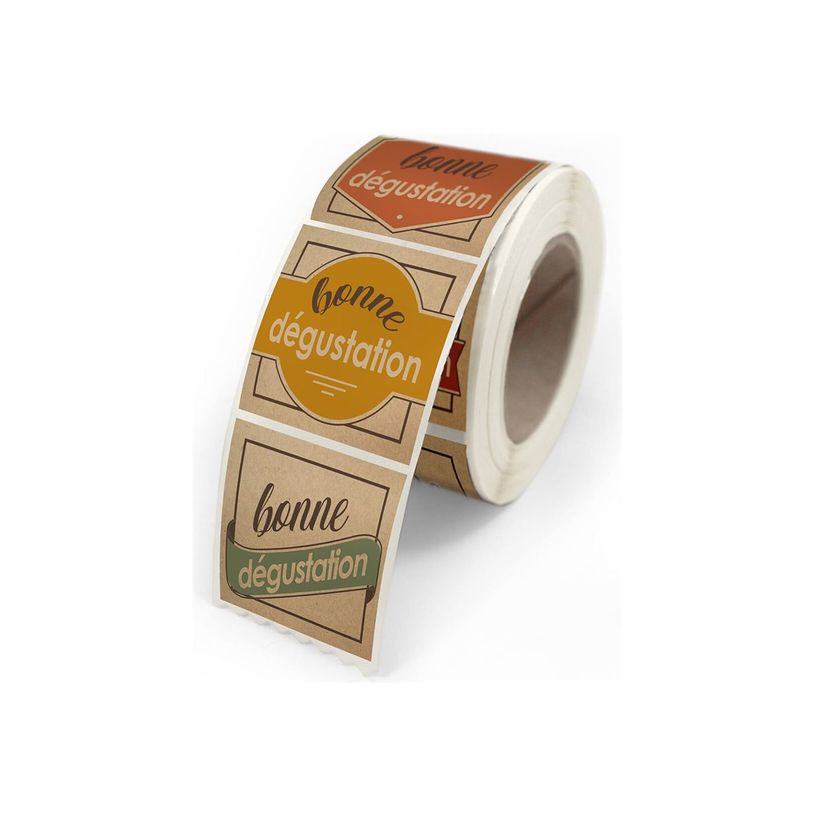 3281650530988-Créastyl Multi - Étiquettes cadeau "Bonne dégustation" - 4 cm x 3.5 cm-P_405229355_1-0