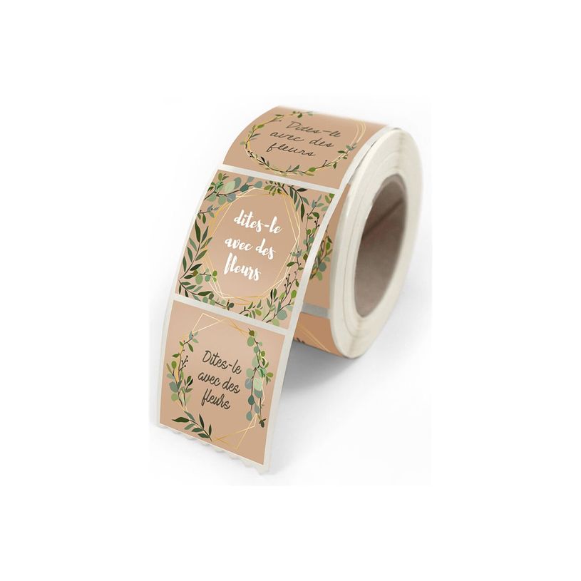 3281650531008-Créastyl Multi - Étiquettes cadeau "Dites le avec des fleurs" - 4 cm x 3.5 cm-P_405229472_1-0
