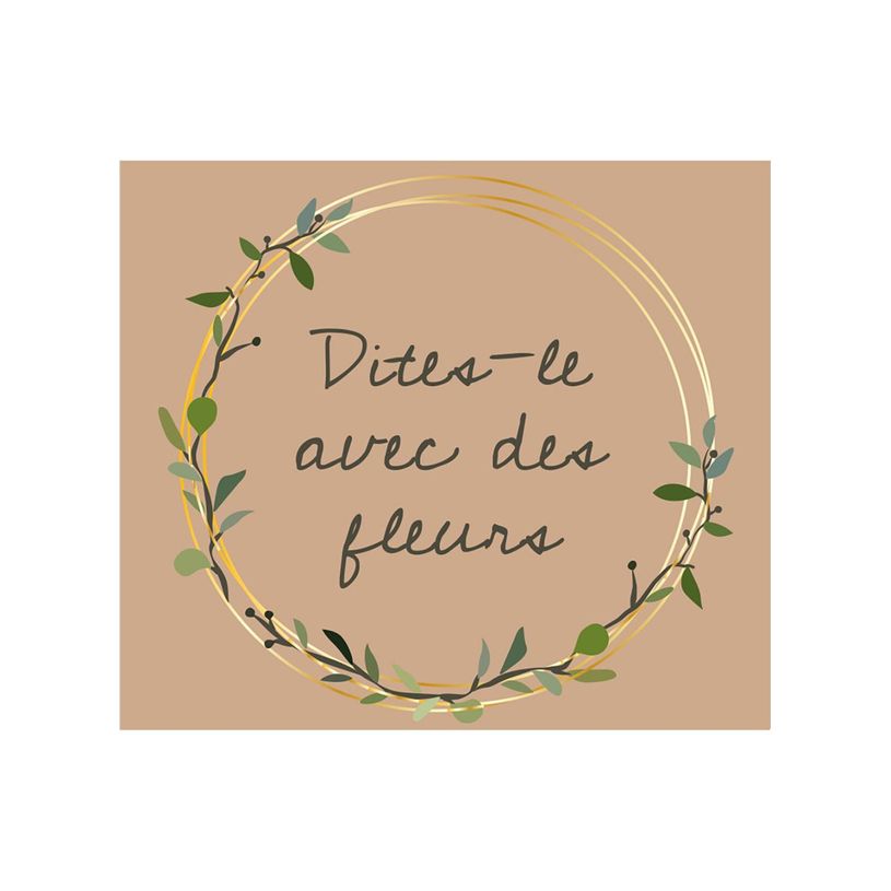 3281650531008-Créastyl Multi - Étiquettes cadeau "Dites le avec des fleurs" - 4 cm x 3.5 cm-P_405229472_3-3