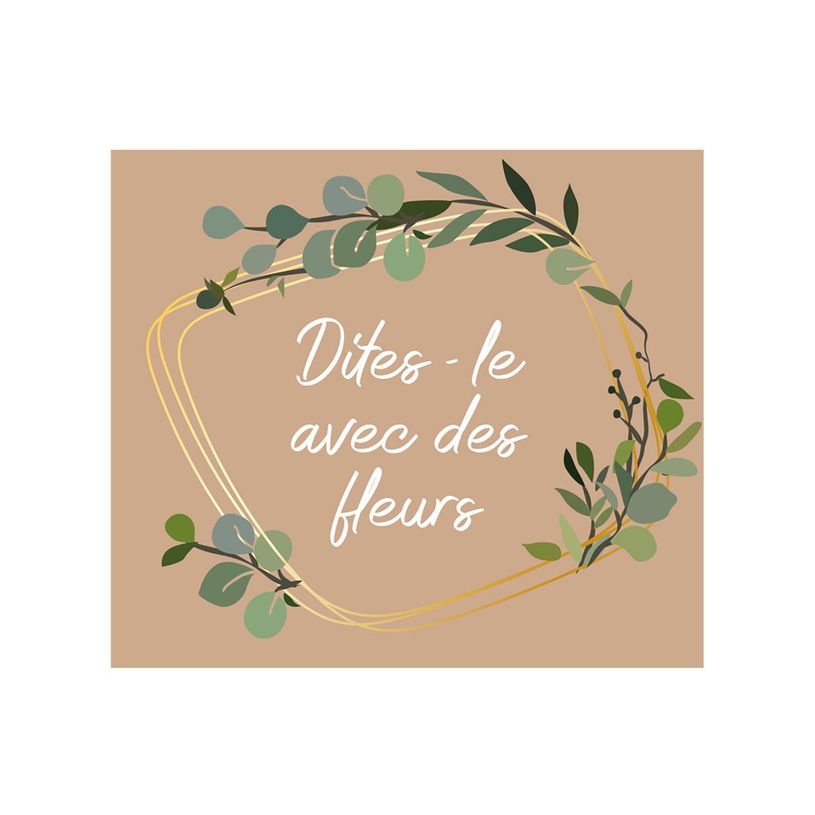 3281650531008-Créastyl Multi - Étiquettes cadeau "Dites le avec des fleurs" - 4 cm x 3.5 cm-P_405229472_4-2