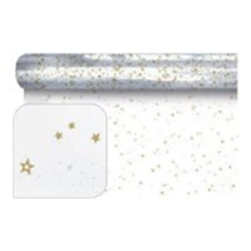 3281650405880-Rouleau film fleuriste transparent – 0,8 x 120 m – étoiles or et blanches-P_405229689_1-2