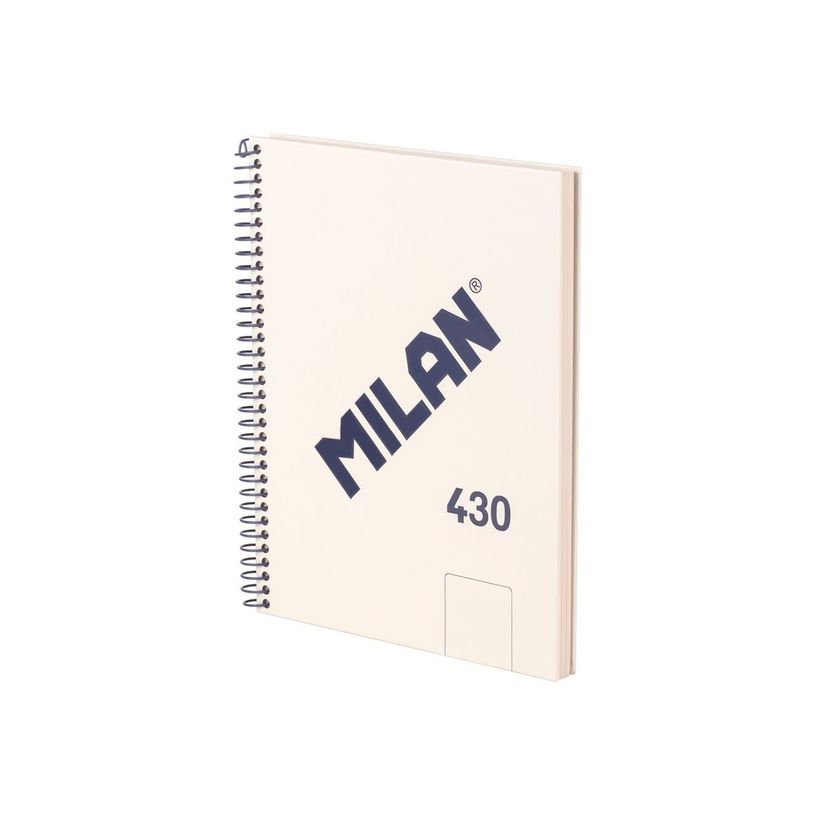 8411574110361-Milan 430 Since 1918 - Cahier de notes - reliure à spirale - A5 - 176 x 210 mm - 80 feuilles / 160 pages - -P_405229819_1-0