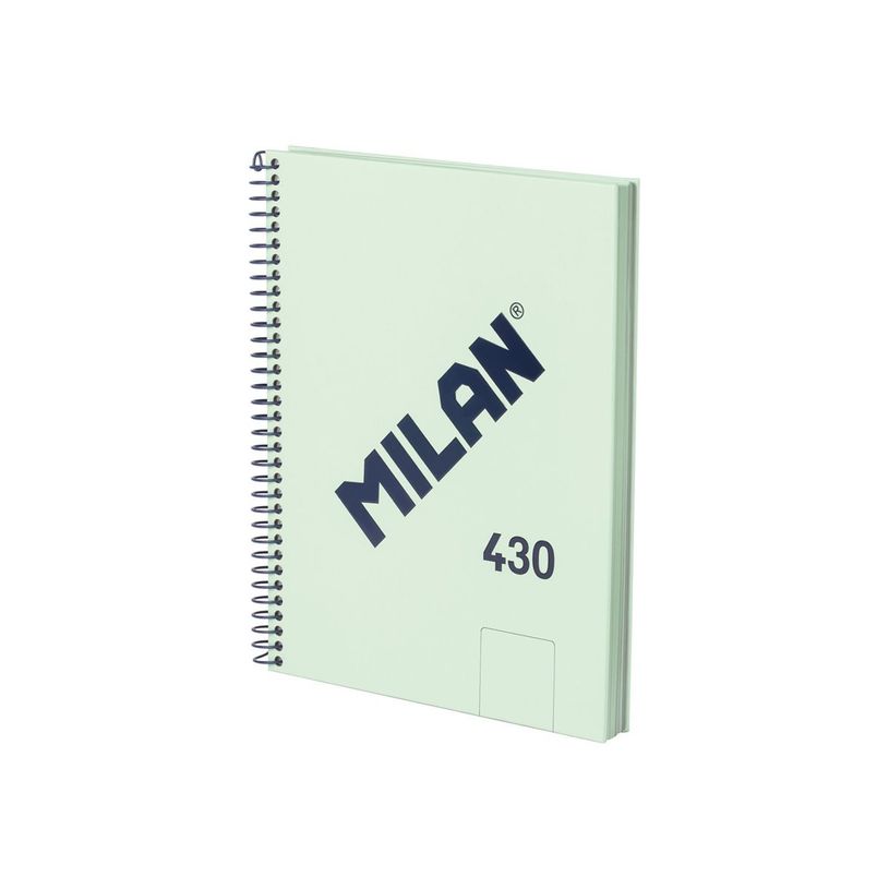 8411574110354-Milan 430 Since 1918 - Cahier de notes - reliure à spirale - A5 - 176 x 210 mm - 80 feuilles / 160 pages --P_405229820_1-0