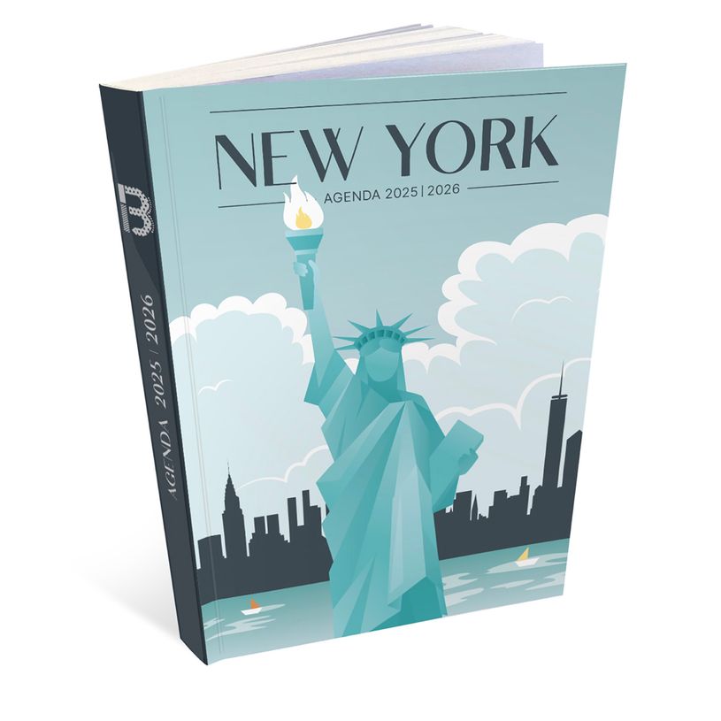 3592930027778-Agenda RDC reliure brochée année scolaire BOUCHUT "New York" 1 jour /page 12 x 17 cm PEF-P_405229841_1-0