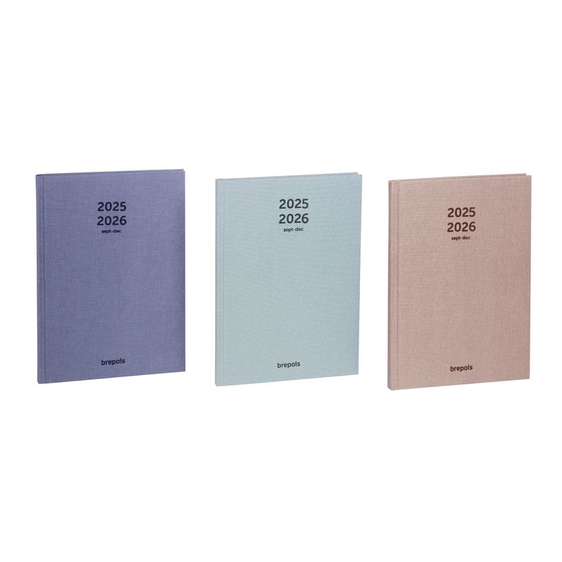 5412303385190-Agenda Semainier Notes 16 mois - 15 x 21 cm - Nature - 3 couleurs disponibles - Brepols-P_405229852_1-0