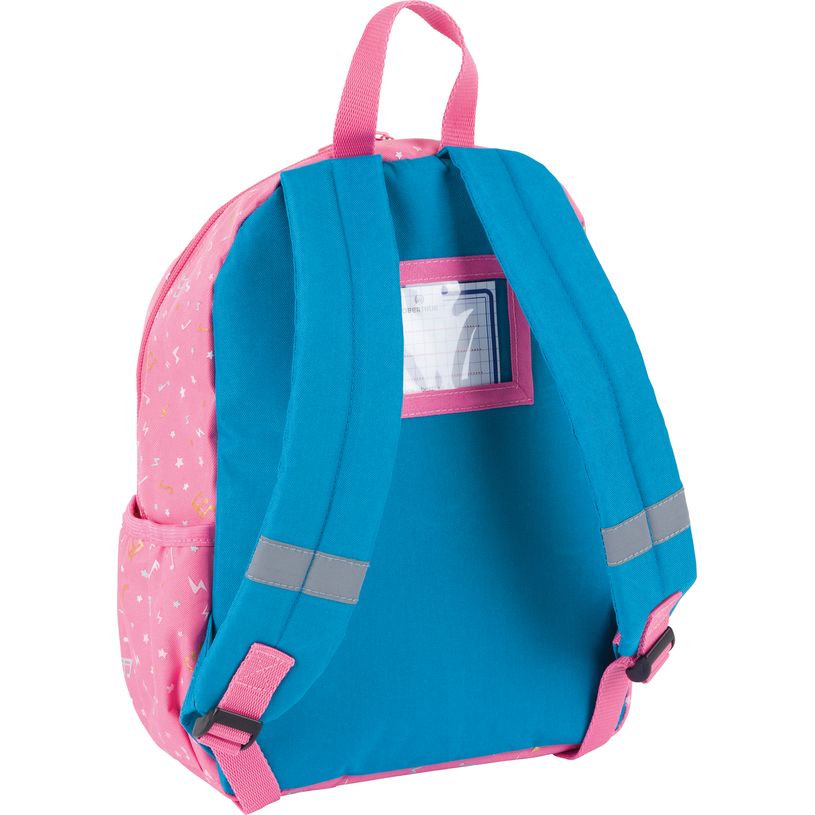 3664447198606-Sac à dos maternelle Music - 1 compartiment - corail ou bleu - Oberthur-P_405229856_3-2