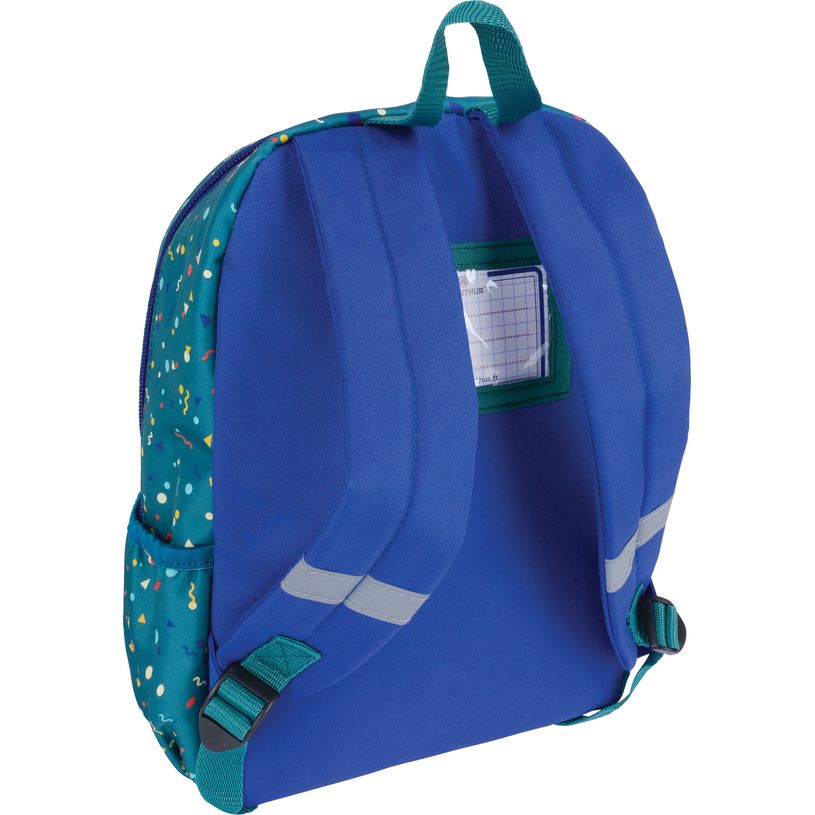 3664447198606-Sac à dos maternelle Music - 1 compartiment - corail ou bleu - Oberthur-P_405229856_4-3
