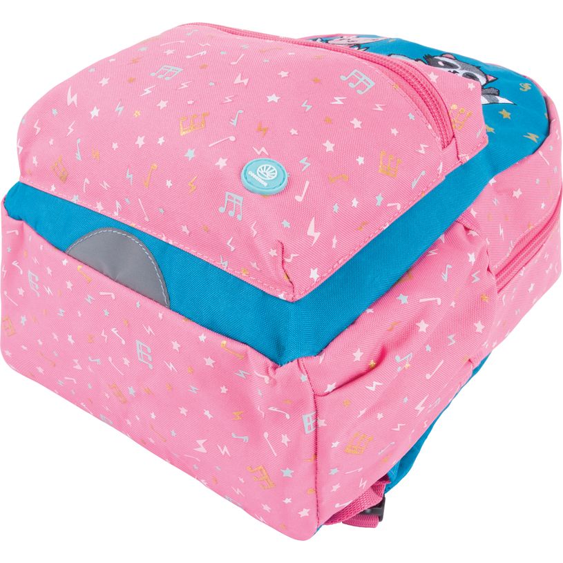 3664447198606-Sac à dos maternelle Music - 1 compartiment - corail ou bleu - Oberthur-P_405229856_5-4