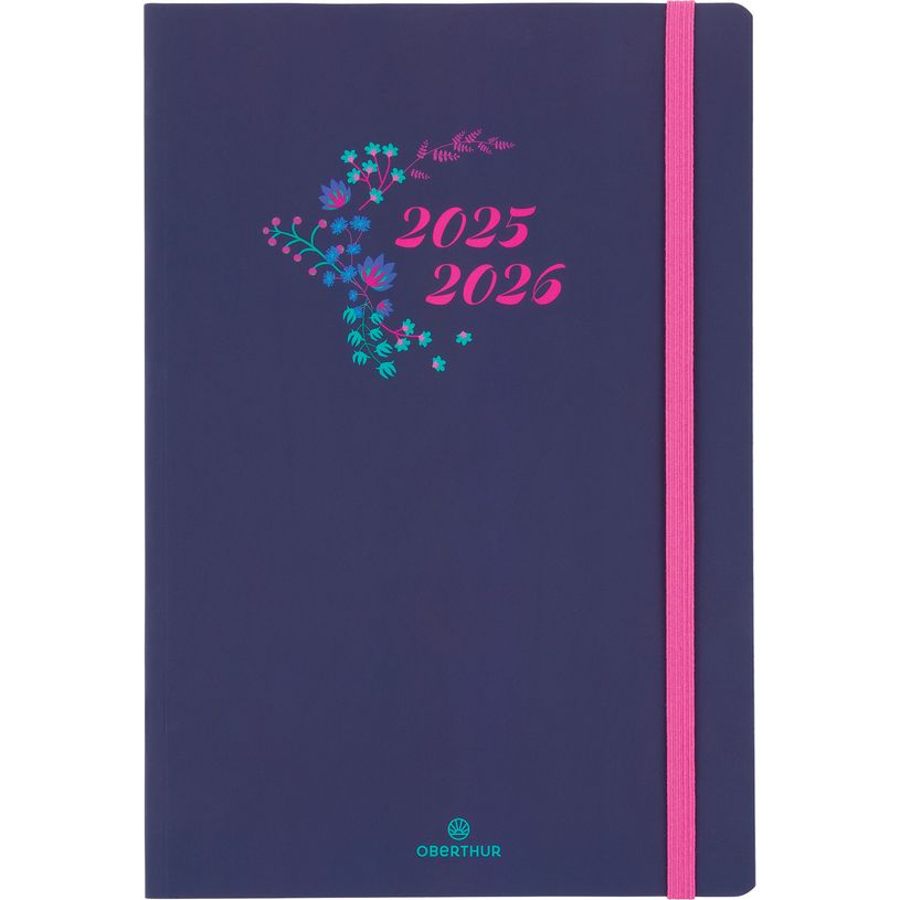 3664447221014-Agenda à élastique Tivoli - 1 semaine sur 2 pages - 17 x 24,5 cm - bleu nuit - Oberthur-P_405229867_1-0