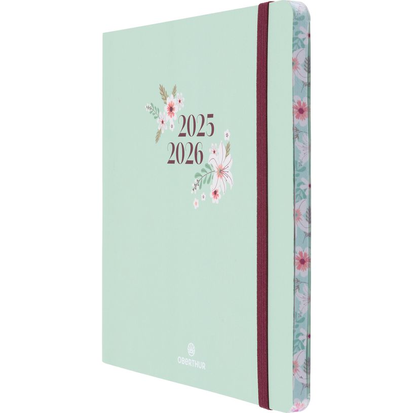 3664447221038-Agenda à élastique Tivoli - 1 semaine sur 2 pages - 16,5 x 16,5 cm - vert pastel - Obert-P_405229869_2-1
