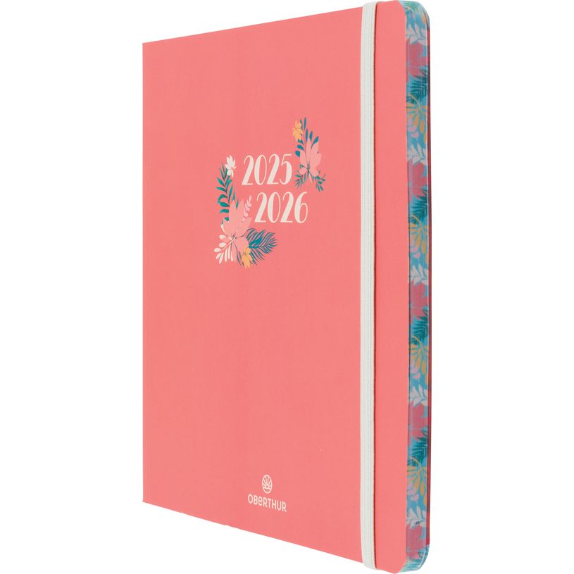 3664447221052-Agenda à élastique Tivoli - 1 semaine sur 2 pages - 16,5 x 16,5 cm - orange - Oberthur-P_405229871_2-1