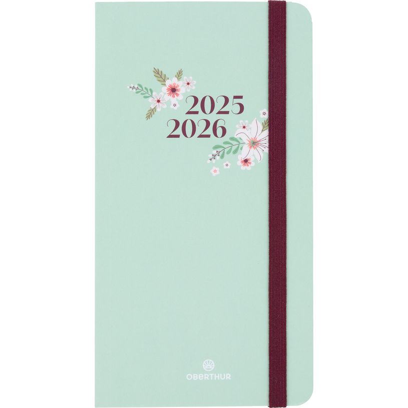3664447221069-Agenda de poche à élastique Tivoli - 1 semaine sur 2 pages - 9,5 x 17,5 cm - vert pastel-P_405229872_1-0