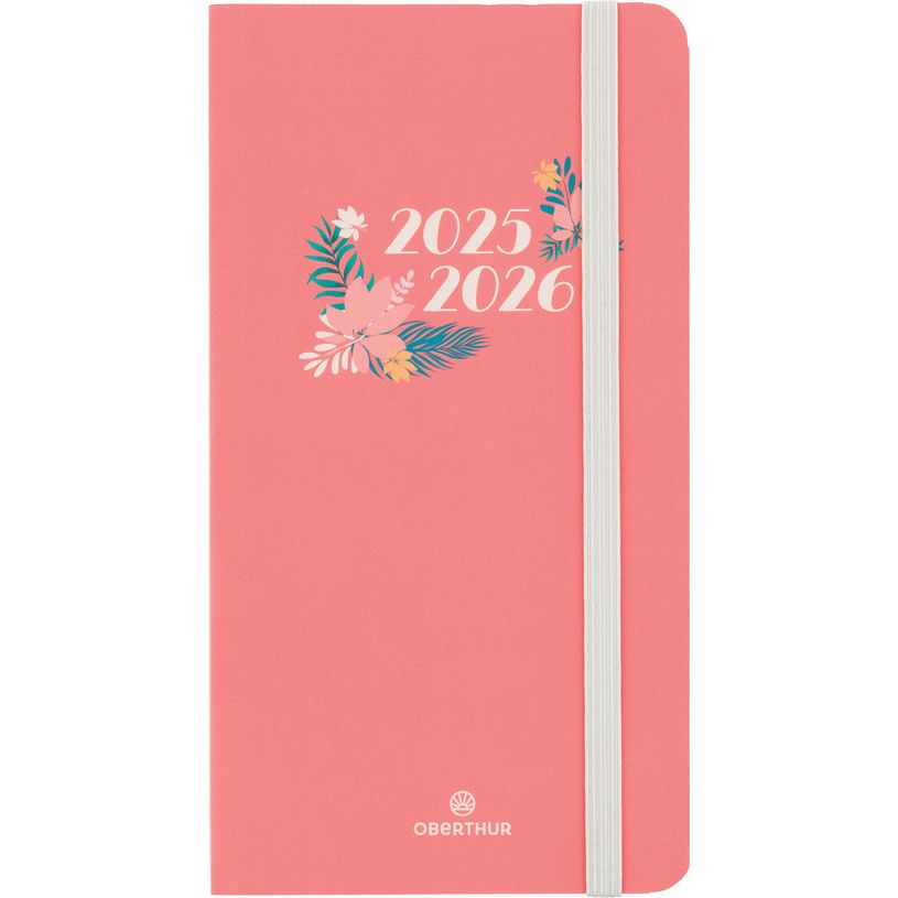 3664447221083-Agenda de poche à élastique Tivoli - 1 semaine sur 2 pages - 9,5 x 17,5 cm - orange - Ob-P_405229874_1-0