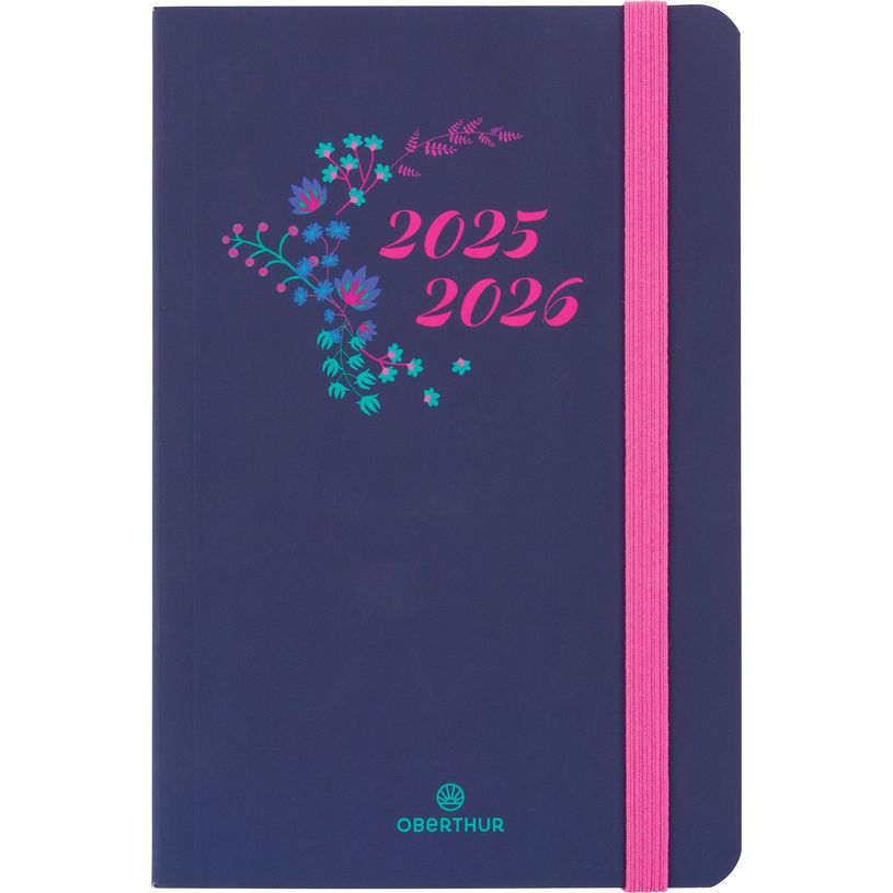 3664447221106-Agenda à élastique Tivoli - 1 semaine sur 2 pages - 10 x 15 cm - bleu nuit - Oberthur-P_405229876_1-0