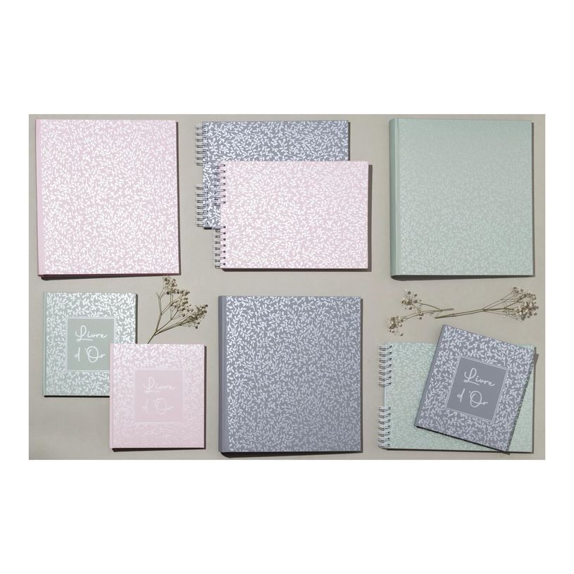 3130630473657-Exacompta - Livre d'or 140 pages tranche argent 21x19 Autentik bleu gris-P_405229910_4-1
