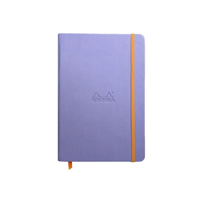 3037921187296-RHODIA Rhodiarama - Cahier de notes - A5 (148 x 210 mm) - 96 feuilles / 192 pages - papier ivoire - uni - couverture iris avec-P_405229938_1-0