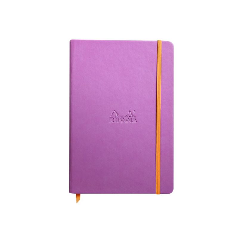 3037921187319-RHODIA Rhodiarama - Cahier de notes - A5 (148 x 210 mm) - 96 feuilles / 192 pages - papier ivoire - uni - couverture lilas avec-P_405229940_2-1
