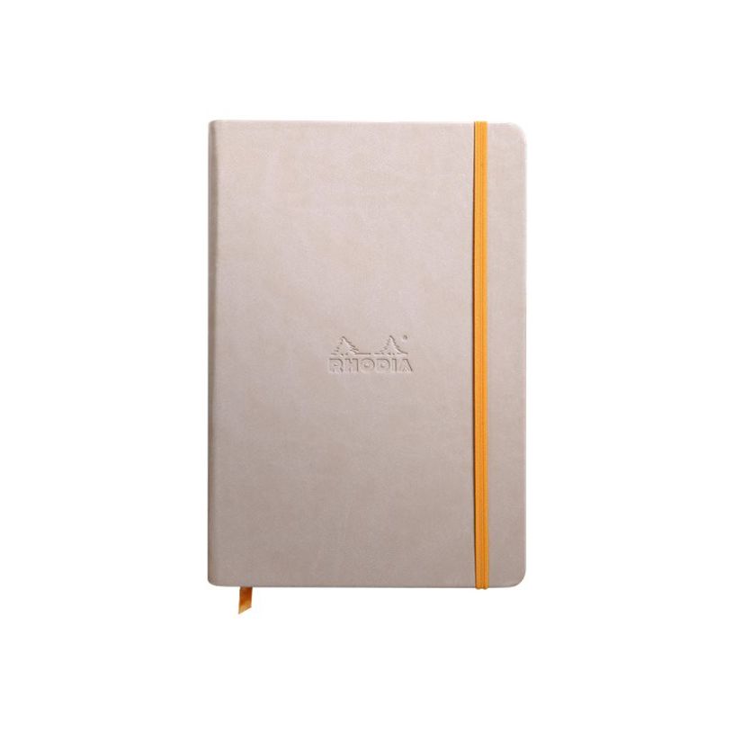 3037921187258-RHODIA Rhodiarama - Cahier de notes - A5 (148 x 210 mm) - 96 feuilles / 192 pages - papier ivoire - uni - couverture beige avec-P_405229968_2-1
