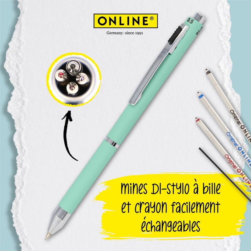 4014421320735-Stylo bille Multipen 4 in 1 Fashion Mint--3