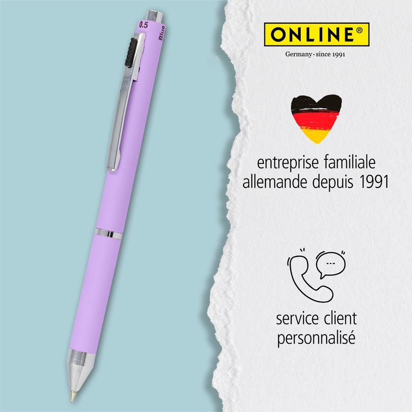 4014421320742-Stylo bille Multipen 4 in 1 Fashion Lilac--5