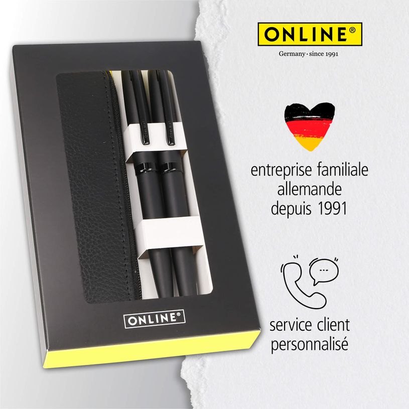 4014421347541-Parure plume/bille Eleganza Pure Black avec étui cuir--5