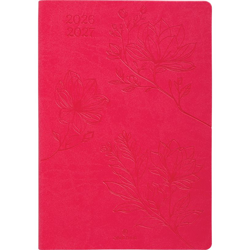 3664447219134-Agenda Summerside - 1 semaine sur 2 pages - 17 x 24,5 cm - corail - Oberthur--0