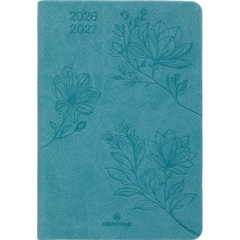 3664447219196-Agenda Summerside - 1 semaine sur 2 pages - 10 x 15 cm - vert turquoise - Oberthur--0