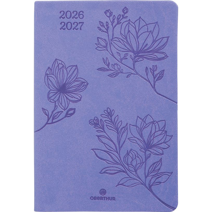 3664447219202-Agenda Summerside - 1 semaine sur 2 pages - 10 x 15 cm - lilas - Oberthur--0