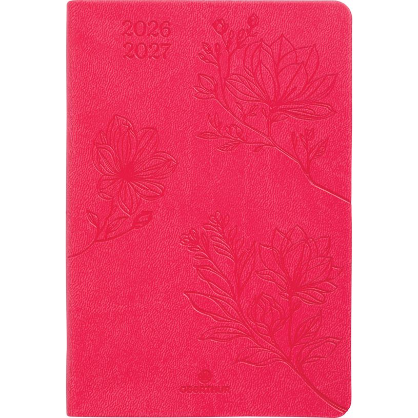 3664447219219-Agenda Summerside - 1 semaine sur 2 pages - 10 x 15 cm - corail - Oberthur--0