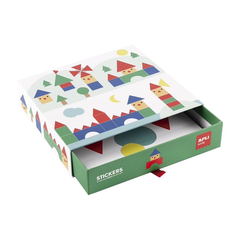 8410782194323-APLI kids - Geometric Villages Sticker Set - jeu éducatif-P_405230054_1-2