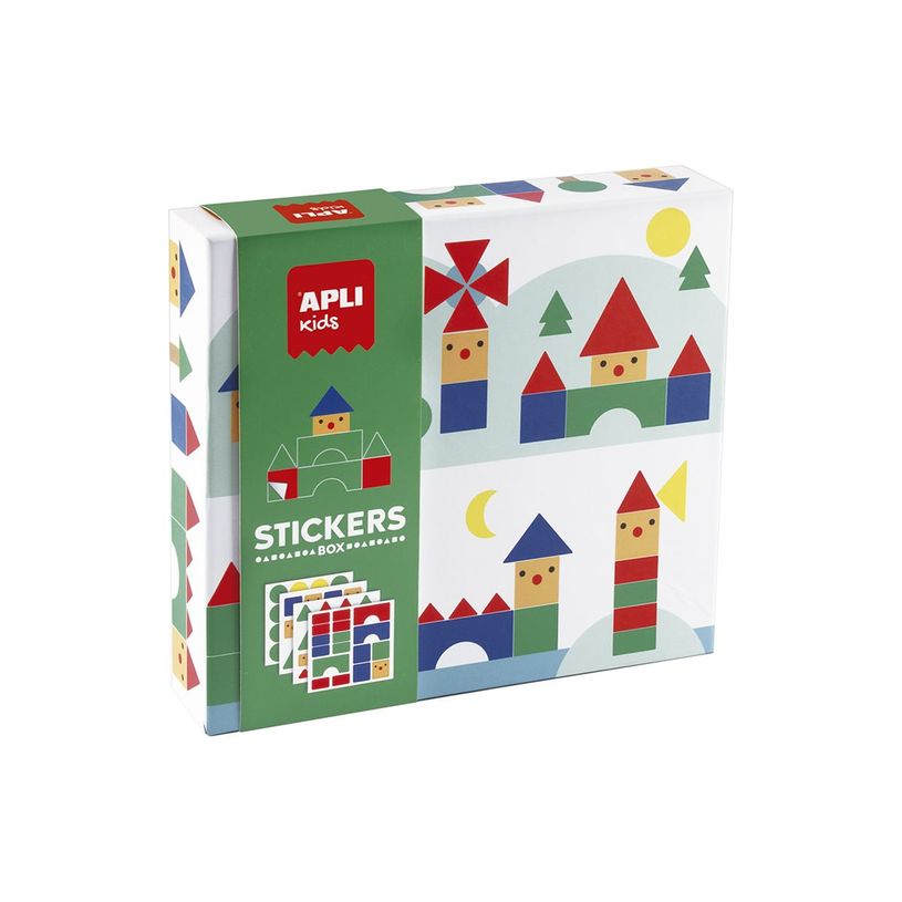 8410782194323-APLI kids - Geometric Villages Sticker Set - jeu éducatif-P_405230054_4-0