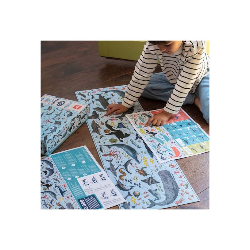 8410782196969-APLI kids - Endangered animals Ocean - puzzle - 200 pièces-P_405230061_2-2