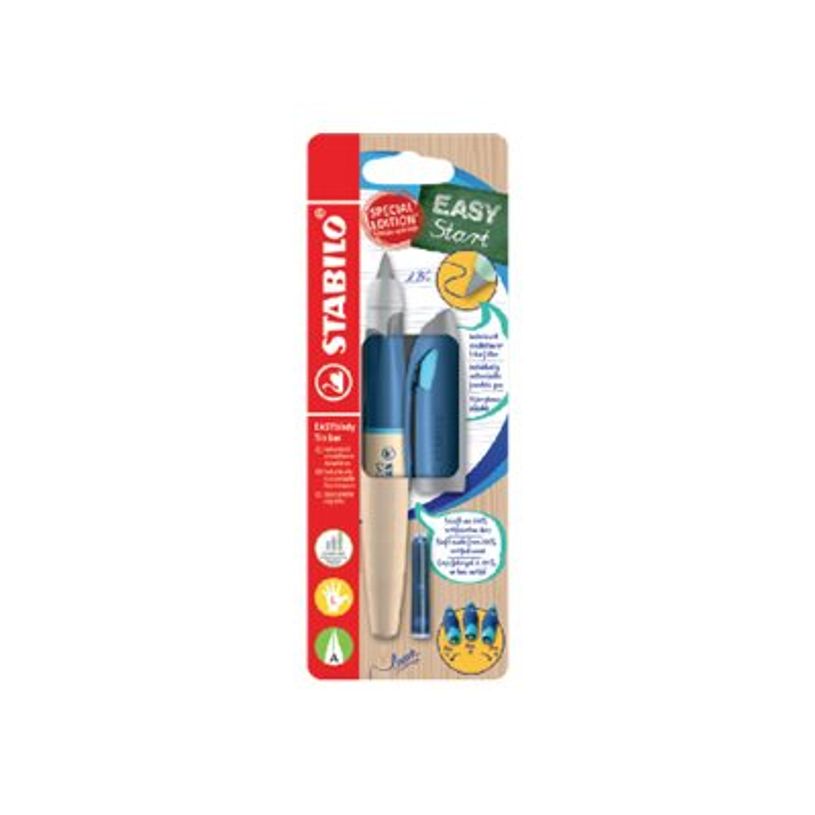 4006381606257-STABILO EASYbirdy Timber - Stylo plume - non permanent - bleu roi-P_405230146_1-0
